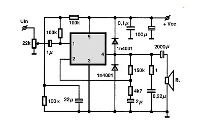 TDA2040 I circuito eletronico